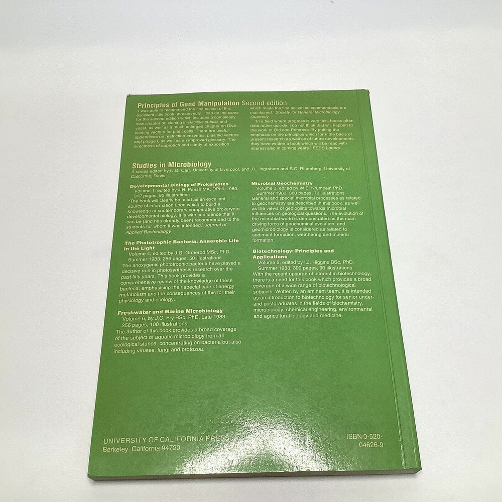 Principles of Gene Manipulation An introduction to Genetic Engineering Primrose - Picture 7 of 7